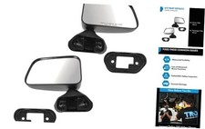 Pair Manual Door Mirrors TO1320109 TO1320122 for Toy 4Runner 87-89 Pickup 87-95