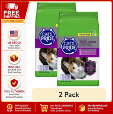 2 Pack Cat's Pride Total Odor Control Scented Cat Litter 24lb Bag