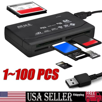 #ad Memory Card Reader Mini 26 IN 1 USB 2.0 High Speed For CF xD SD MS SDHC lot $199.19