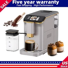 Fully Automatic Espresso Coffee Machine with Milk Frother 20 Bar Pressure 