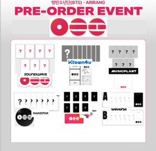  ONLY POB BTS THE 5TH FULL ALBUM ARIRANG PRE-ORDER EVENT PHOTOCARD OT7 SET