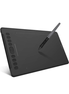 HUION Inspiroy H1161 Large Graphic Drawing Tablet Touch Strip Battery-free Pen