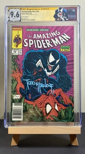 Amazing Spider-Man #316 Newsstand CGC 9.6 Signed By Todd McFarlane Venom