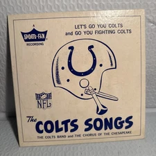 Original Vintage Baltimore Colts 45 Record