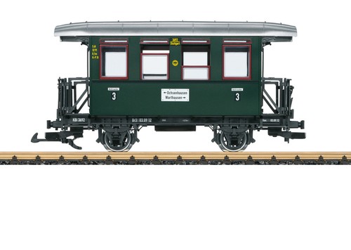 Coche de pasajeros de 2 ejes escala LGB G ~ Öchsle Museum Railway #KBi 3692 ~ 3ª clase | Condition: New