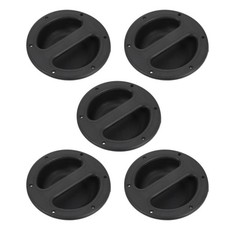 5 Pcs Speaker Handle Round-shape Recessed Pull Aircraft Drawer Handles Plastic