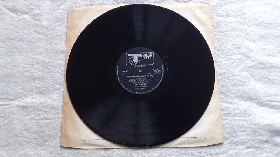 JOHN ENTWISTLE  (THE WHO)  "SMASH YOUR HEAD AGAINST THE WALL"   VINYL LP RECORDS - Image 4 of 4