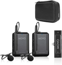 Movo EDGE-UC-DUO Wireless Lavalier Microphone for USB Type C Smartphones