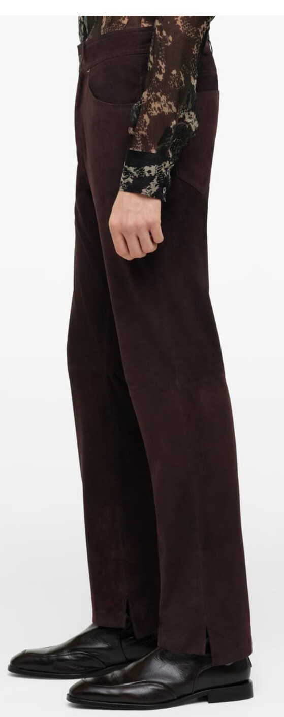 Zara Men's Limited Edition Studio Collection Brown Suede Trousers Size 31 And 32 image 8