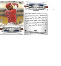 Justin Upton Topps 2018 Baseball Card #MLBA-41 BOGO FREE California Angels