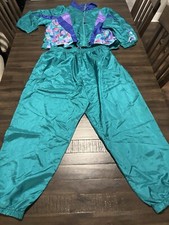 Vintage Climate Zone Colorblock Women s 2 Piece Tracksuit Large