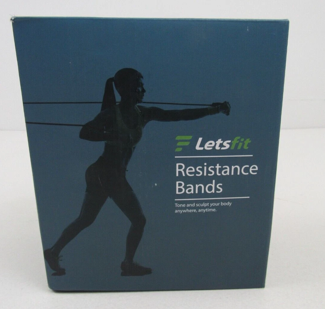 Letsfit Resistance Bands Set Exercise Bands with Handles Training
