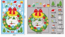 Christmas decorations snowman elk window sticker