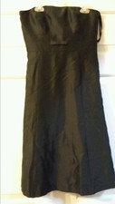 5-004 Women's Ann Taylor Strapless Black Dress Adorable SZ 2