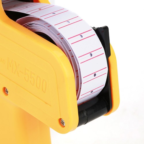 MX-5500 Labeler 8 Digits Price Label Retail Tool Include Labels Ink Re Portable - Picture 5 of 8