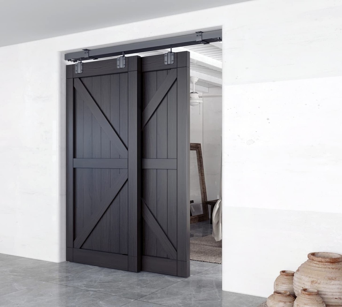 Diyhd Barn Door Hardware Ceiling Mount Shelly Lighting