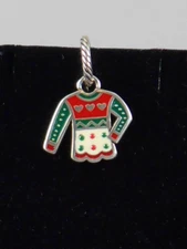 Brighton Silver Plated HOLIDAY UGLY SWEATER Christmas Necklace Bracelet CHARM