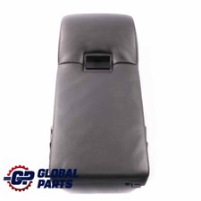 BMW E60 Schienale sedile posteriore Bracciolo Portabicchieri in pelle nera Nappa