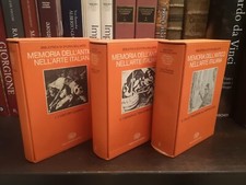 MEMORIA DELLANTICO NELLARTE ITALIANA 3 vv EIN...