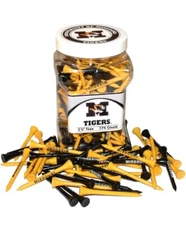 Team Golf NCAA Missouri Tigers Yellow Purple Golf Tees 175 jar 2 3/4 inch NEW