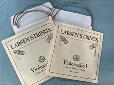 Cello Strings Set 4/4  Spirocore Chrome G,C -Larsen A,D Medium
