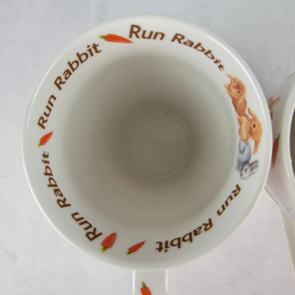 Run Rabbit Run Mugs Paul Cardew Easter Spring Peter Cotton tail Tea Coffee Bunny - Image 4 of 4