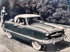 Nash Hudson Metropolitan w models ram air hood P K Williams Texas photo