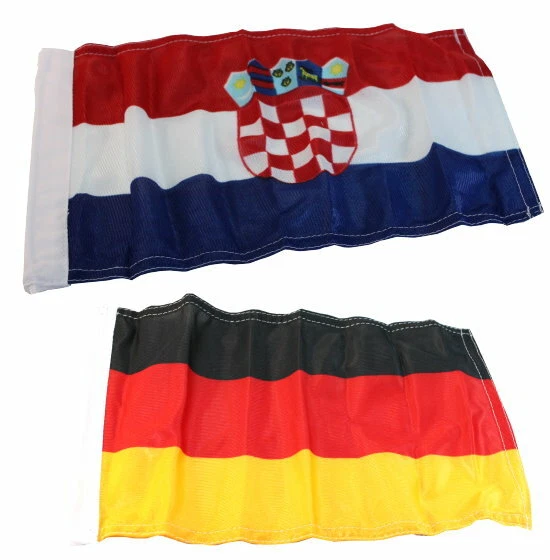 Boot Flagge Kroatien + Deutschland Fahne Bootsflagge Bootsfahne Öse Länderflagge
