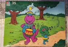 Vintage 1993 Barney Floor Puzzle 35 Pieces COMPLETE