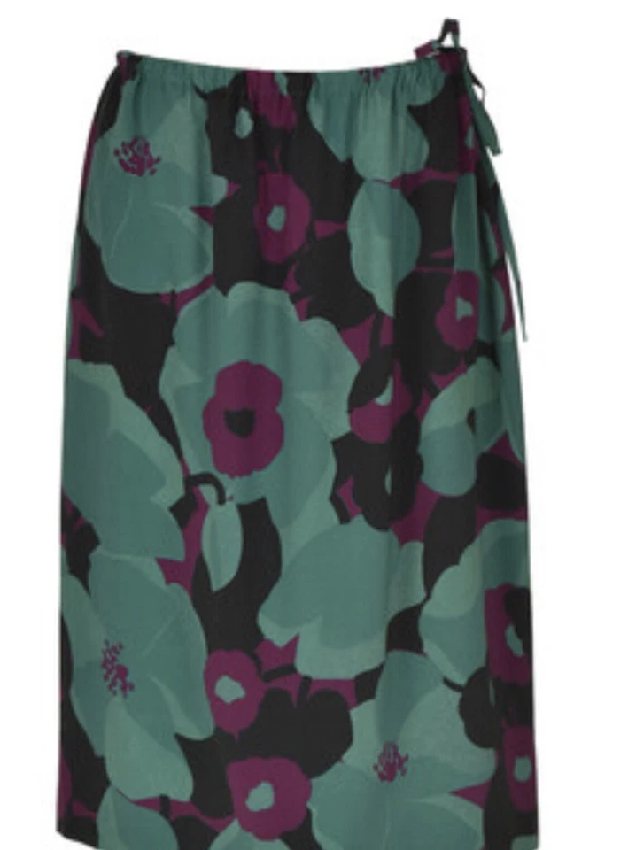 Falda midi de viscosa-crepé Dries Van Noten. FR 40/UK 12 Foto 4 de 4