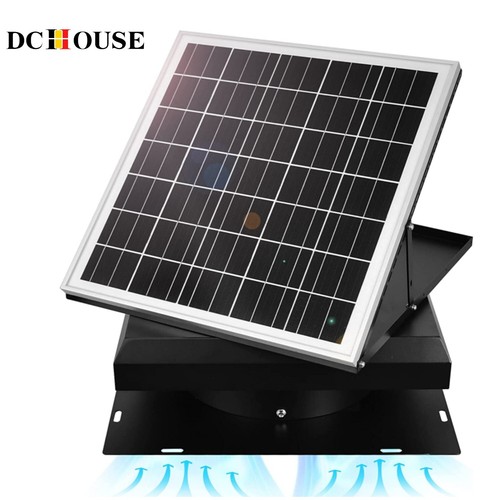 32 Watt Solar Attic Fan Solar Powered Roof Exhaust Fan Up To 3000 Sq Ft 2450cfm