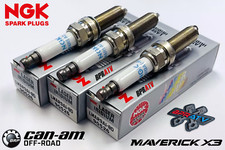 NGK Iridium Spark Plugs Set of 3 - LMAR9AI-8D for Can-Am Maverick X3 All Models!