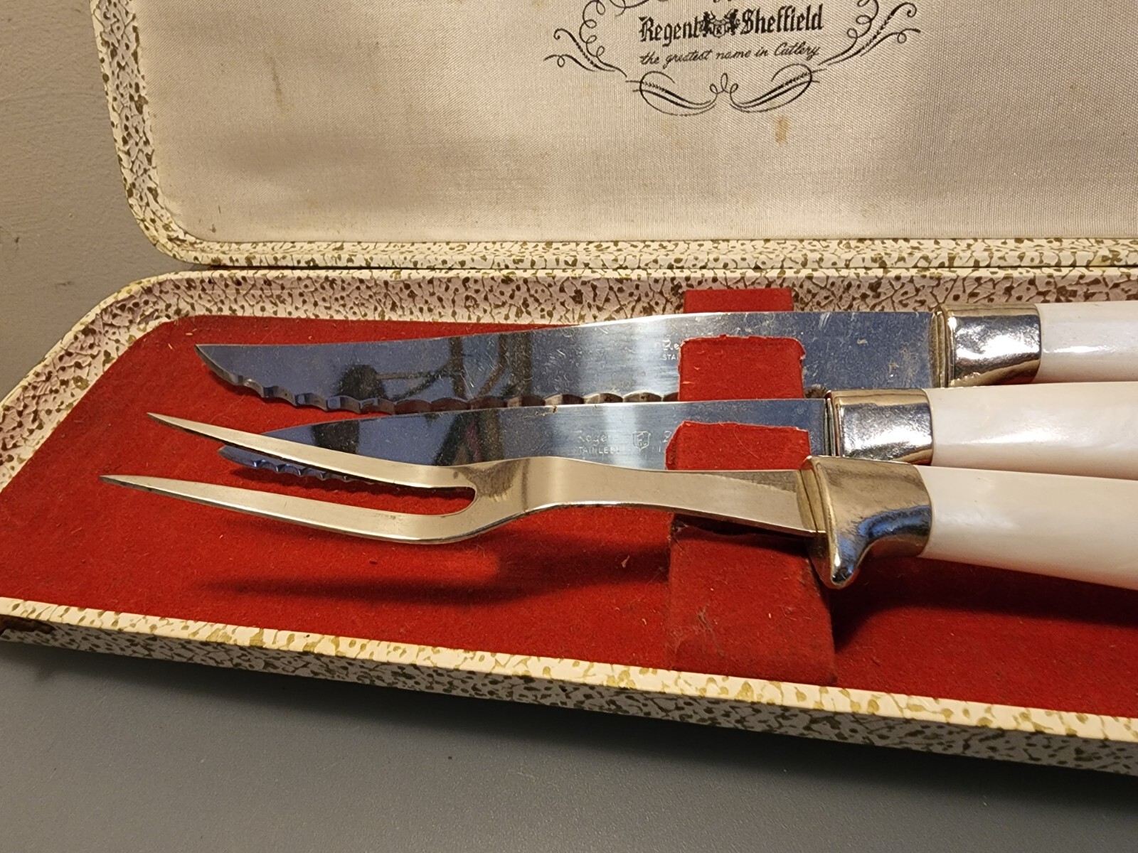 Vintage Carving Set Regent Sheffield Original Box 1960's eBay