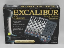 Squire Portable Electronic Chess Computer Excalibur Electronics Missing 1 Piece
