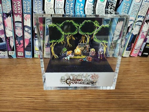 Chrono Trigger Campfire Handmade Diorama - Gameboy / Retro Gaming Cube - Fanart - Picture 5 of 5