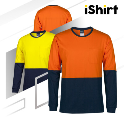 CREW NECK TEE SHIRT SAFETY WORK WEAR 