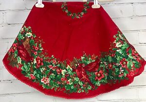 Awesome ebay christmas tablecloths Christmas Tablecloth Centerpiece Cotton 34 Round Red Cardinals Floral Ebay