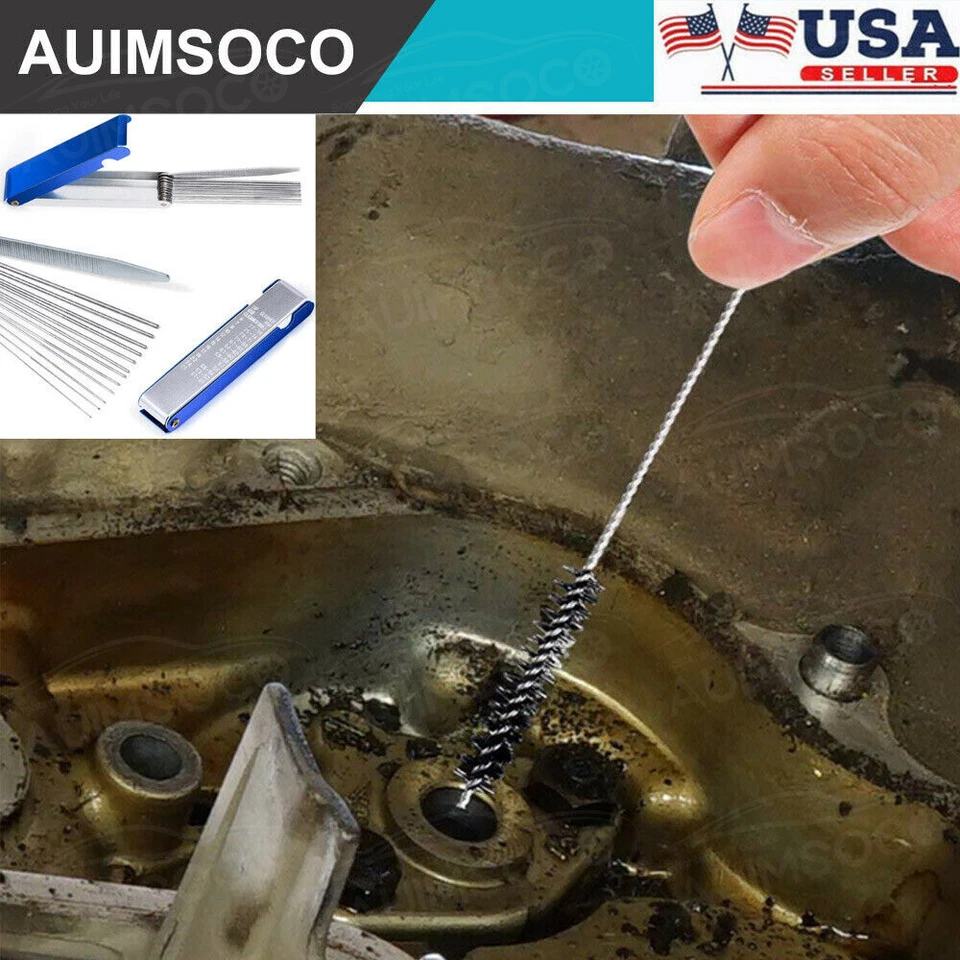 Juego de herramientas de limpieza Carb Jet juego de limpiador de cables de carburador para piezas de motocicleta Foto 3 de 4