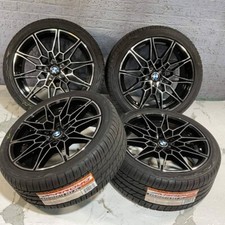 19x8.5 19x9.5 BMW BLACK MACHINED WHEELS 5x112 RIMS TIRES 2 3 4 5 M2 M3 M4 M5 M