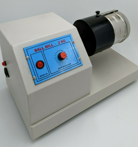 Mulino a sfere da laboratorio 110 V 2 kg sfere SS resistenti 10 (15 mm) e 35 (8 mm) - Foto 1 di 5