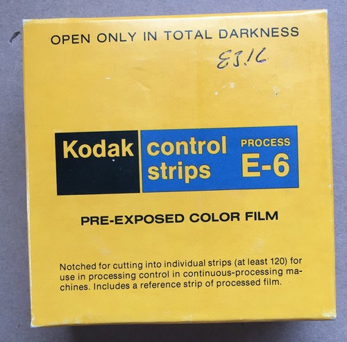 Kodak Control Strips Process E-6 35mm 100 ft. Exp. 10/84 NOS