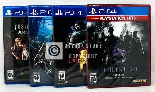 Resident Evil Bundle Origins + 4 + 5 + 6 - PS4 - Brand New | Factory Sealed