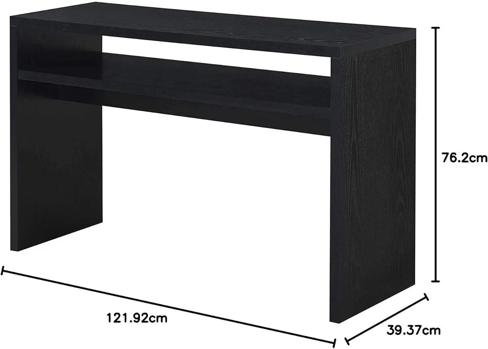 Mesa consola Convenience Concepts Northfield Deluxe, negra Foto 3 de 4