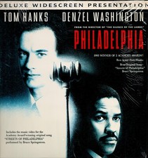 Laserdisc Philadelphia Tom Hanks Denzel Washington 2 academy awards