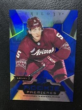 23-24 UD Trilogy Hockey Uncommon Blue Rookie Premiers 179 Michael Kesselring /49