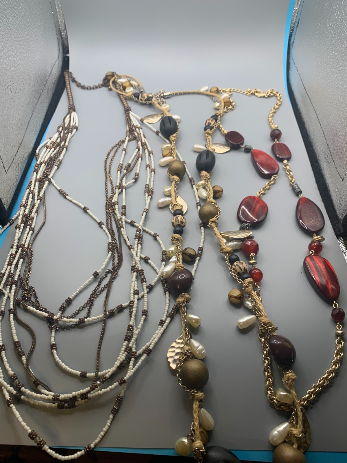 6ct Older Chico's Fashion Assorted SIGNED Necklac… - image 5