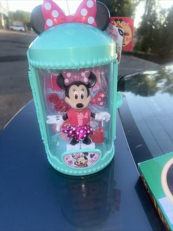Disney Jr Minnie Mouse Fabulous Fashion Doll, Case & Accessories Set BRAND NEW