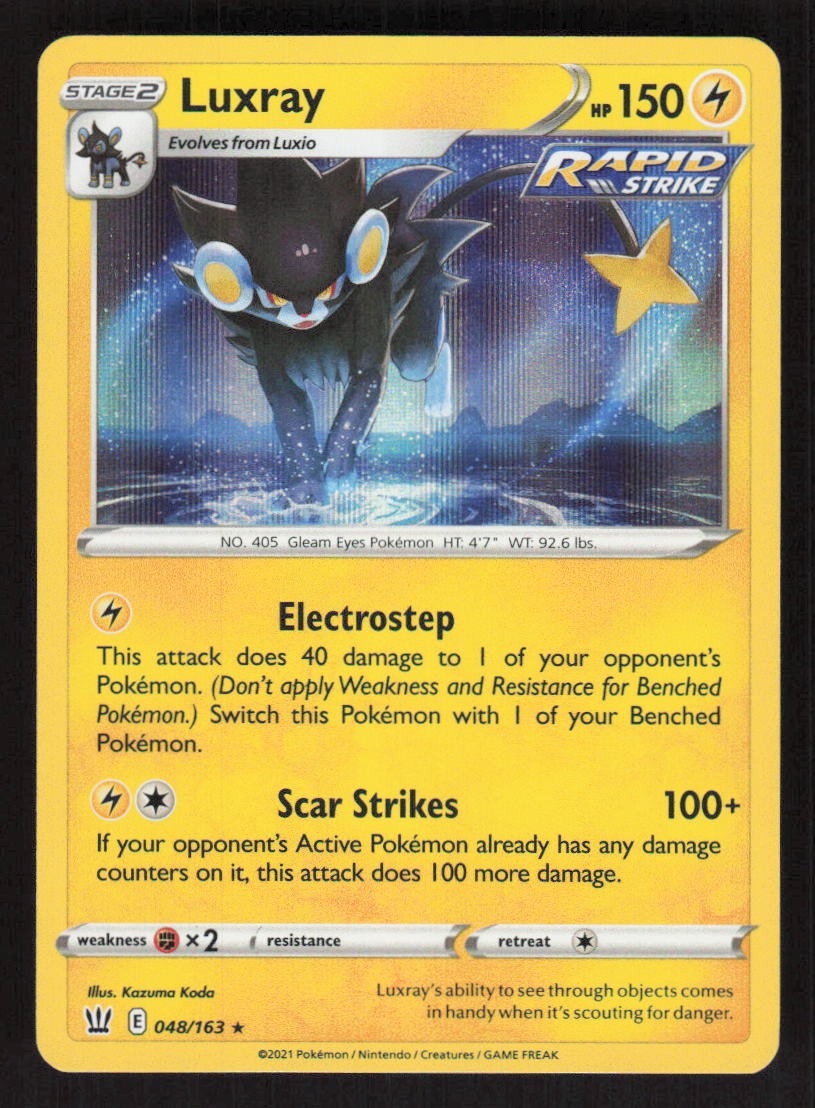 Pokemon TCG Battle Styles Holo Luxray #048/163