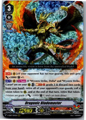 #ad DRAGONIC BLADEMASTER V EB07 004EN TRIPLE RARE CARDFIGHT VANGUARD HP $1.99