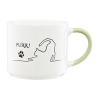 Ambition Tasse Mit Henkel Mrau 510 Ml GrüN Porzellan Katze Tee Kaffee Geschenk